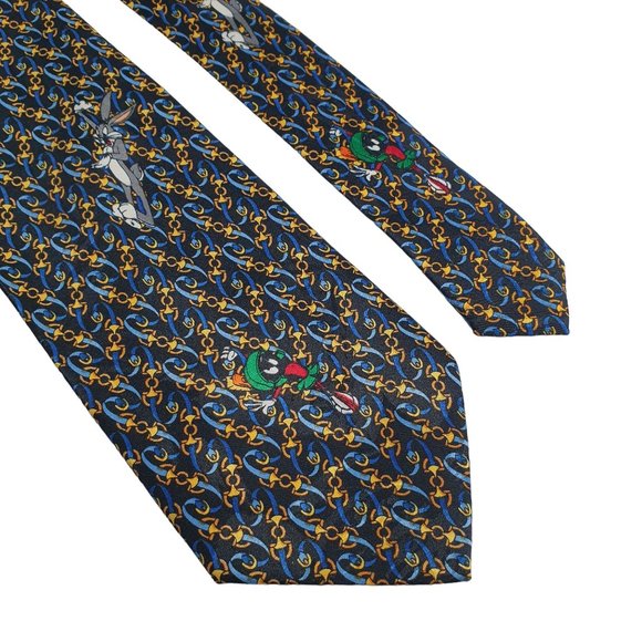 Looney Tunes Mania Bugs Daffy Taz Men Necktie Tie Accessory Work Office Gift - Picture 2 of 5